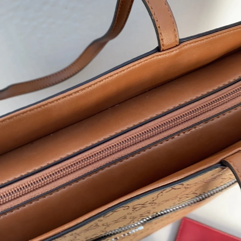 New NINE WEST Mocha Cherry Tote